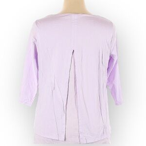 J.Jill Pure Jill tiered split back modal yoga active lavender size S loungewear